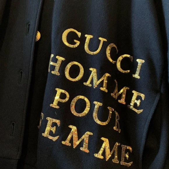 Gucci fashionable black jacket with golden details BRAND NEW